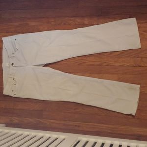 Womens J. Crew Cream Cordory Pants, Size 32S